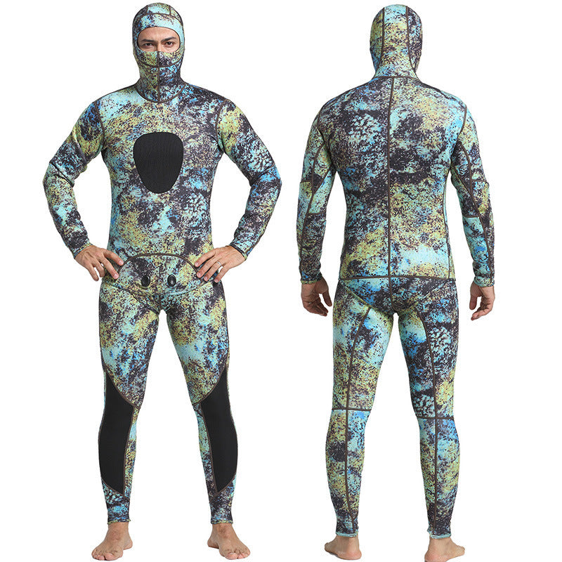 Neoprene 3MM Camouflage Split Two-piece Wetsuit