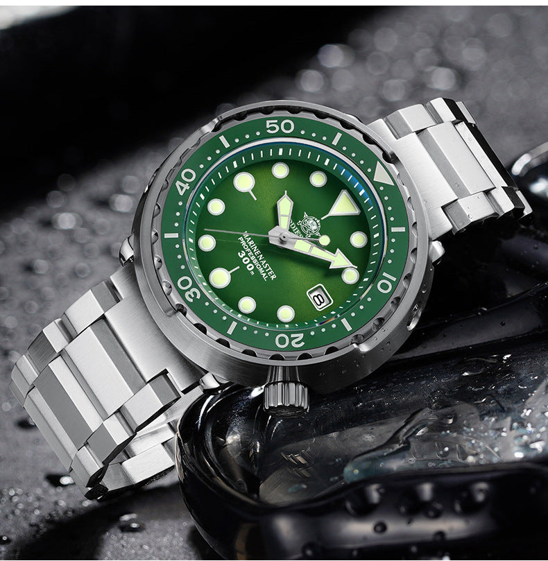 Fully automatic mechanical diving watch