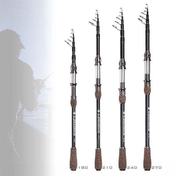 Carbon Telescopic Sea Fishing Tackle Rod