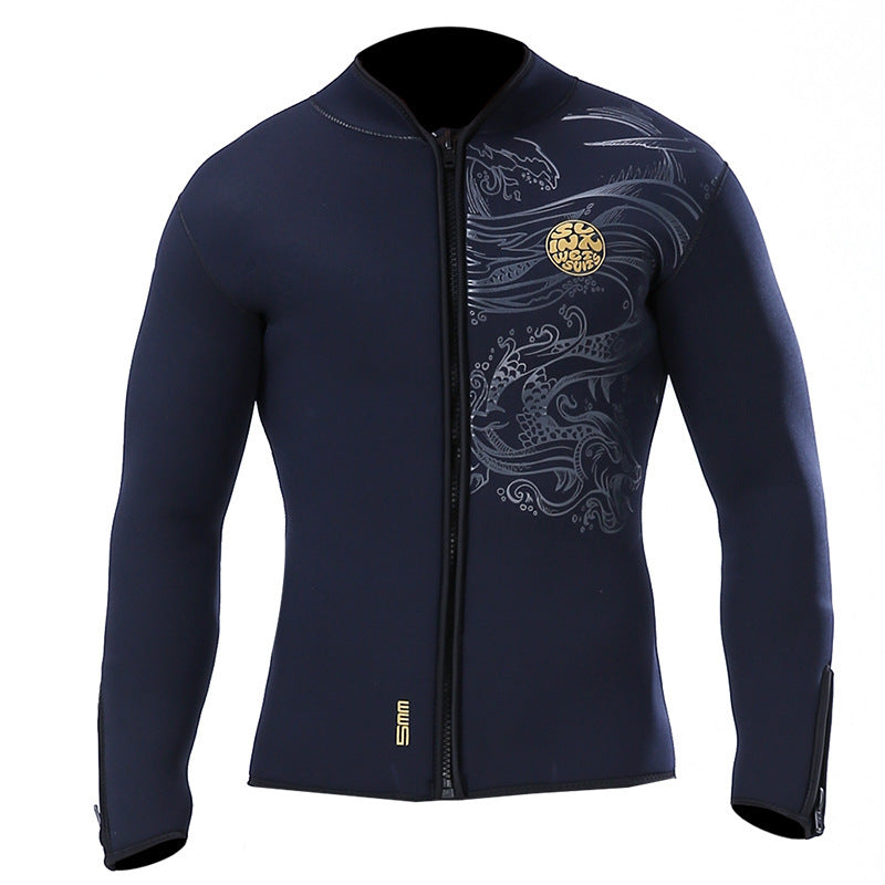 Fleece Lining Padded Diving Surf Wetsuit