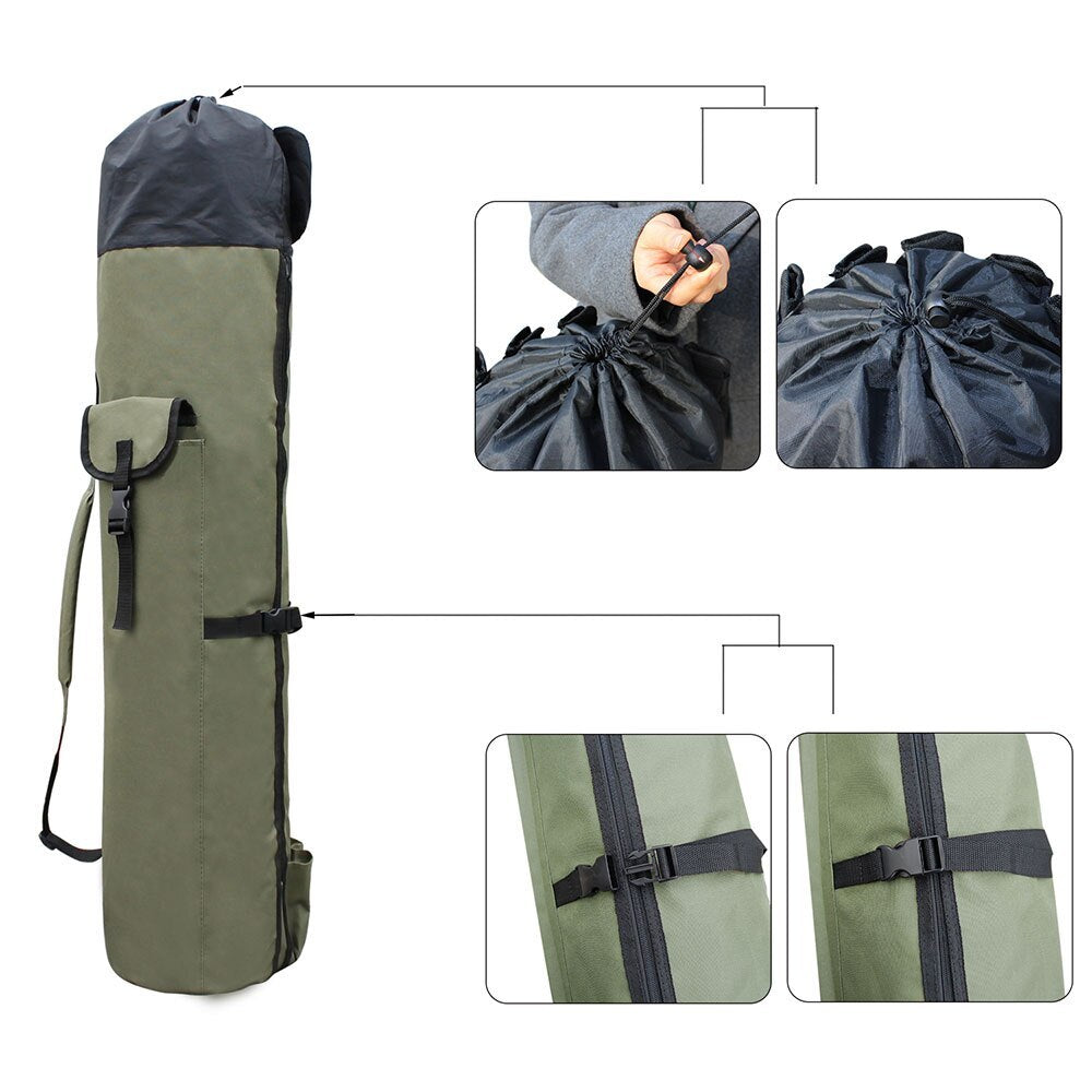 Fishing rod storage portable reel bag