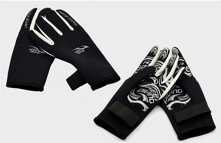 Snorkeling Diving Gloves Printing Non-slip