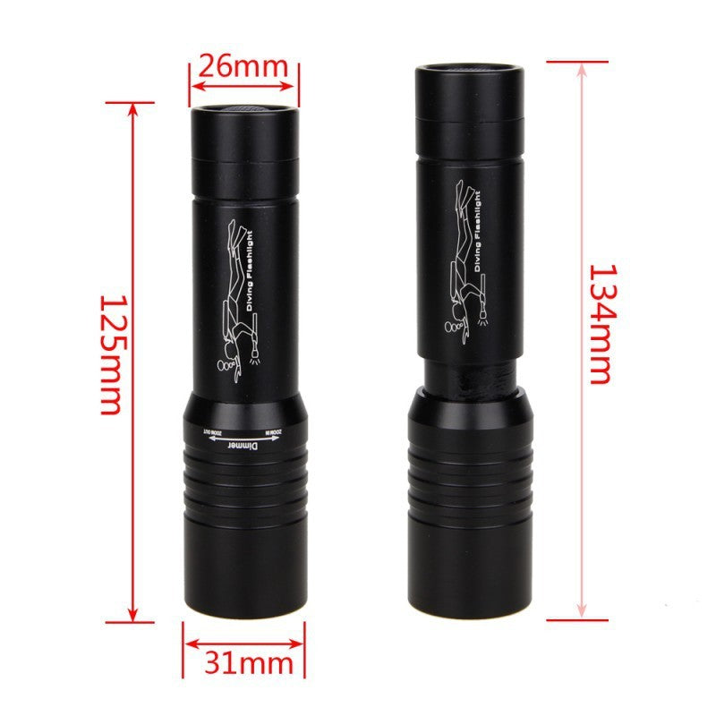 Rotating Zoom  Underwater Flashlight