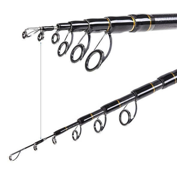 Carbon Telescopic Sea Fishing Tackle Rod
