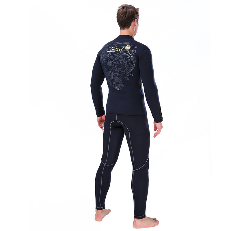 Fleece Lining Padded Diving Surf Wetsuit