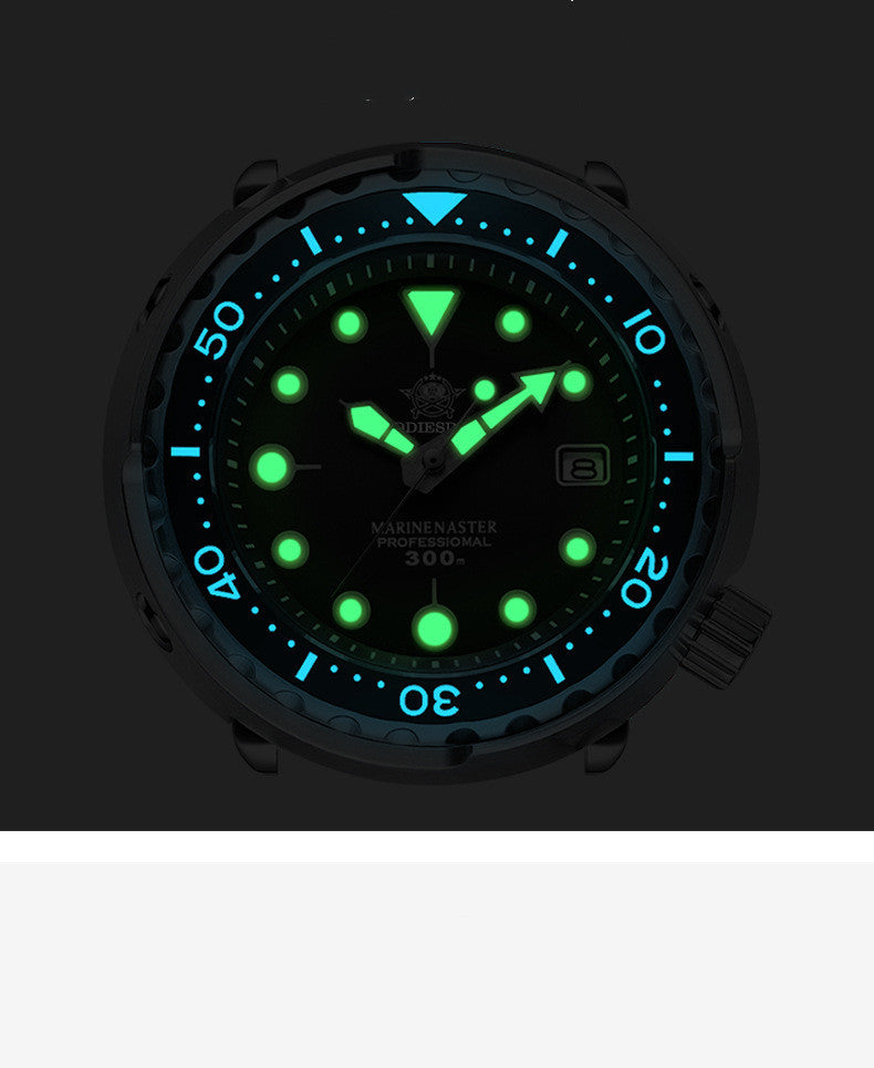 Fully automatic mechanical diving watch