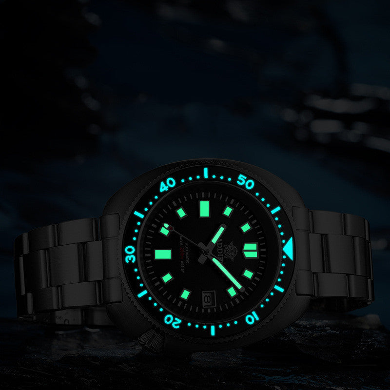 Diving Men's Luminous Sapphire Steel Mechanical Watch