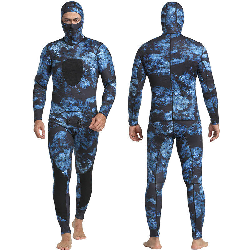 Neoprene 3MM Camouflage Split Two-piece Wetsuit