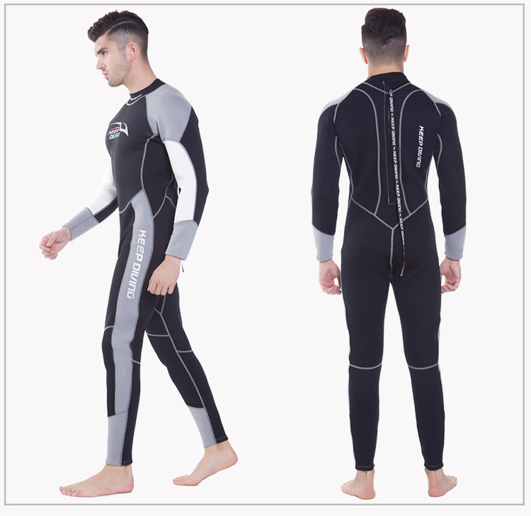 Long-sleeved One-piece Winter Swimsuit