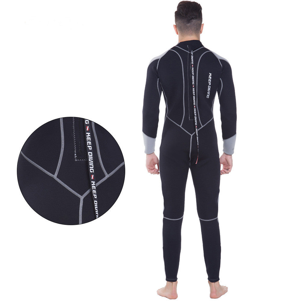Long-sleeved One-piece Winter Swimsuit