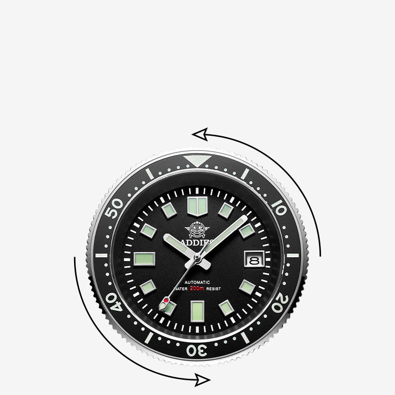 Diving Men's Luminous Sapphire Steel Mechanical Watch